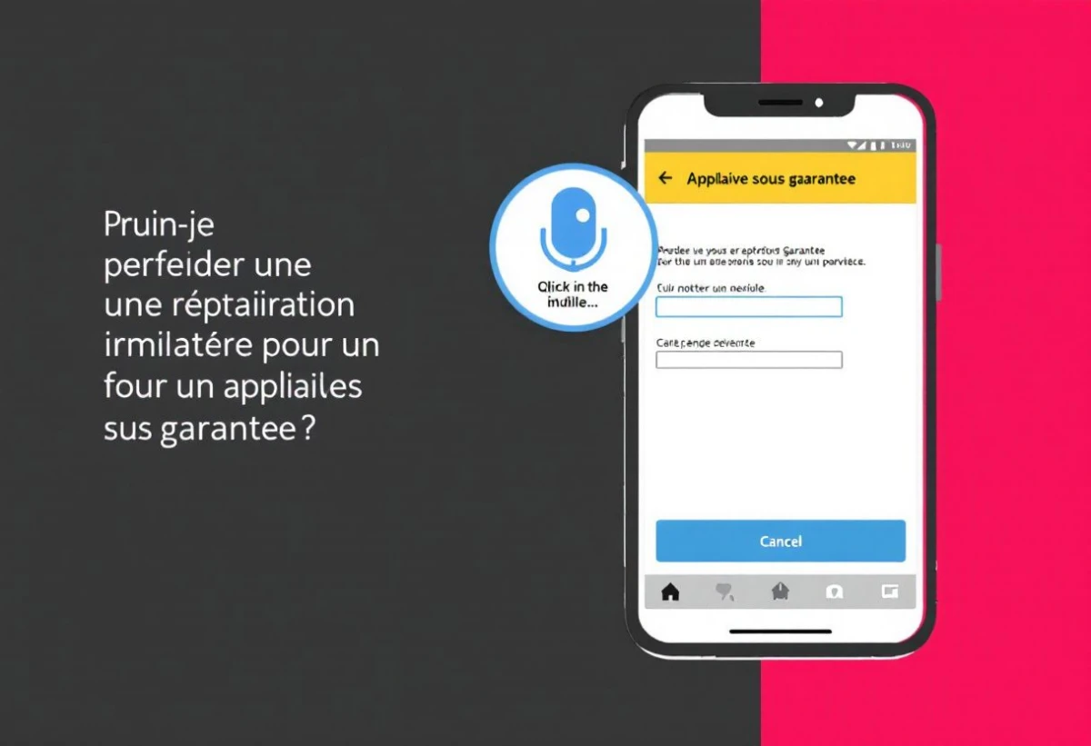 Puis-je demander une réparation immédiate pour un appareil sous garantie ?