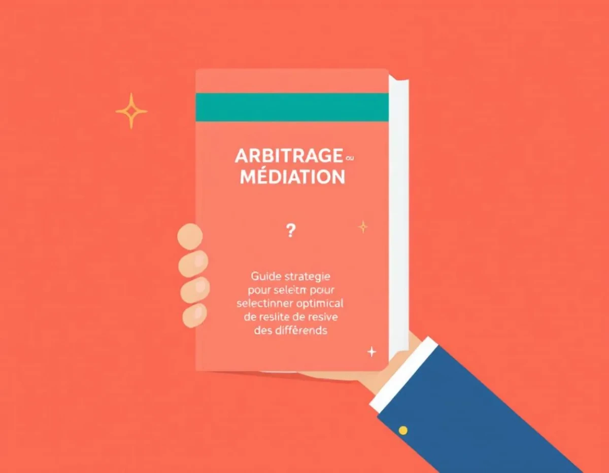 Arbitrage ou Médiation ? Guide stratégique pour sélectionner le dispositif optimal de résolution des différends